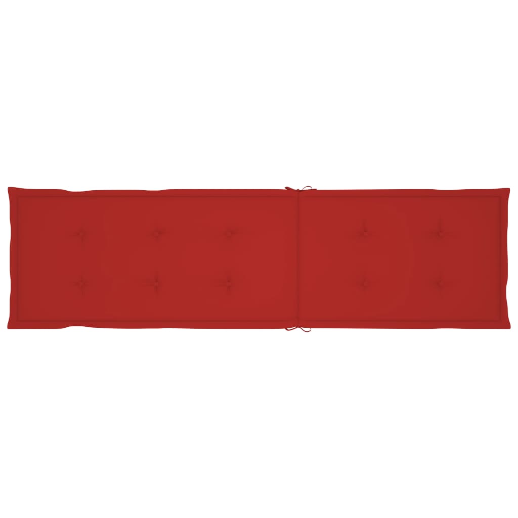 Tömör akácfa kültéri napozószék lábtartóval és párnával