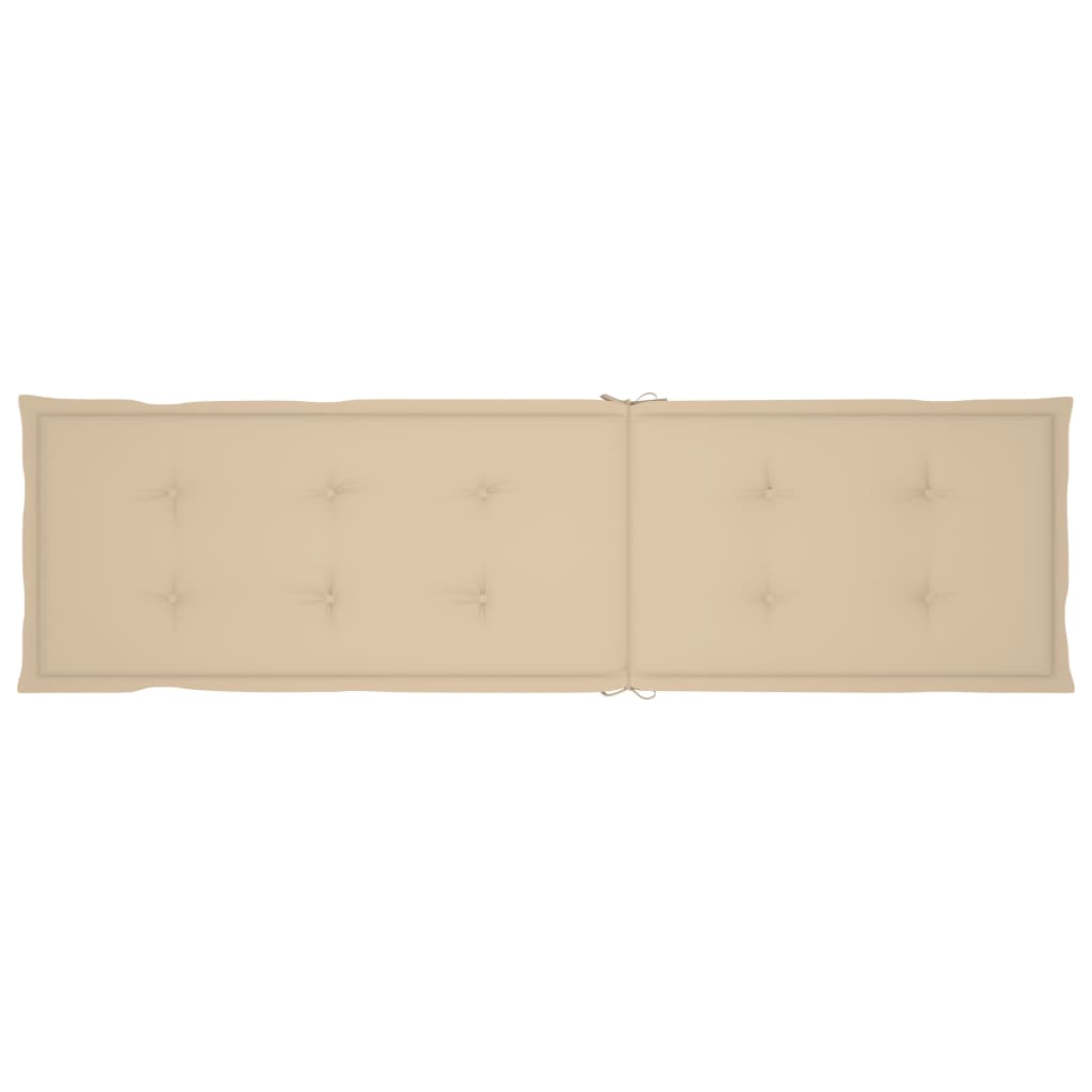 Tömör akácfa kültéri napozószék lábtartóval és párnával