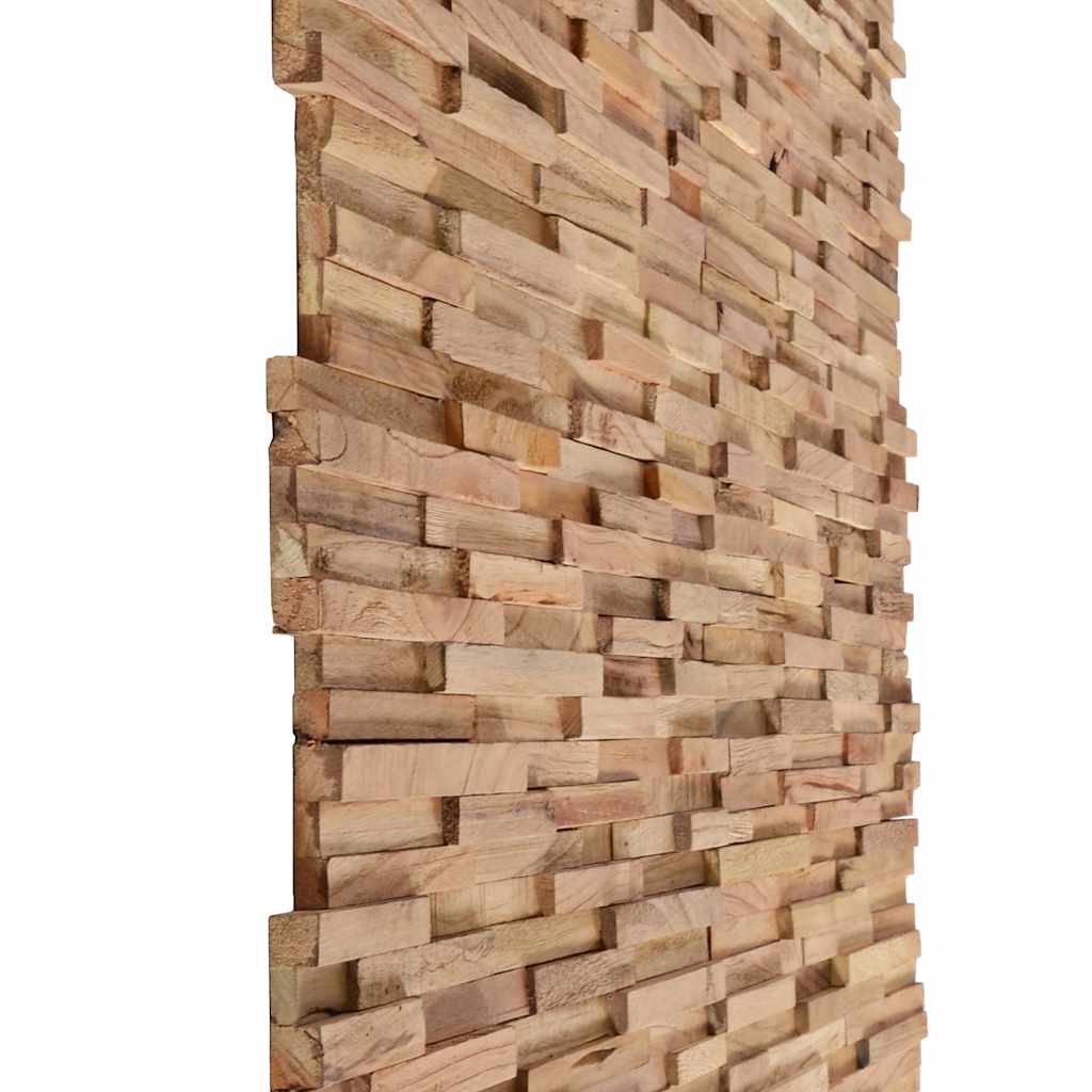 10 db tömör tíkfa 3d falburkoló panel 1,08 m²