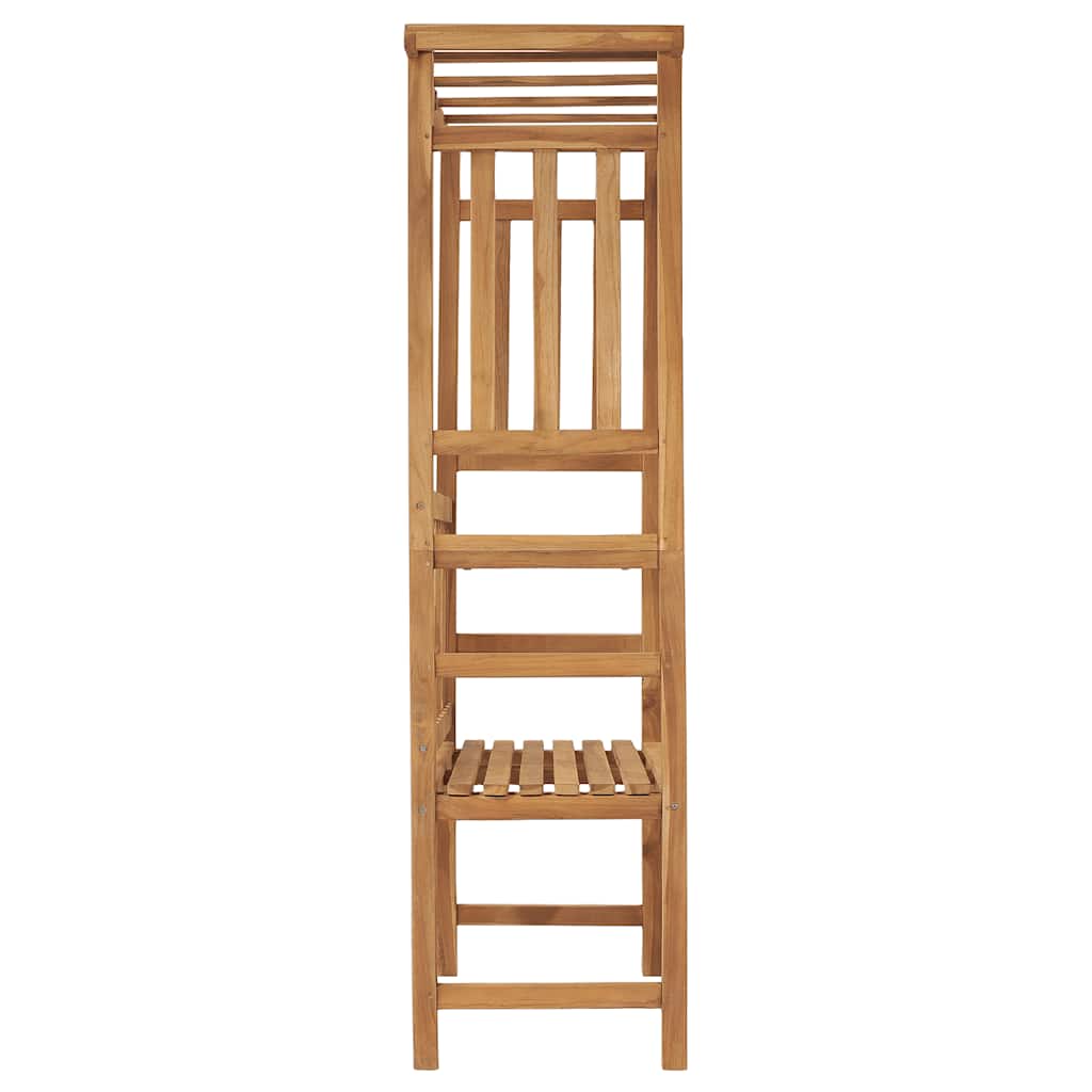 Tömör tíkfa kerti pad pergolával 115 cm