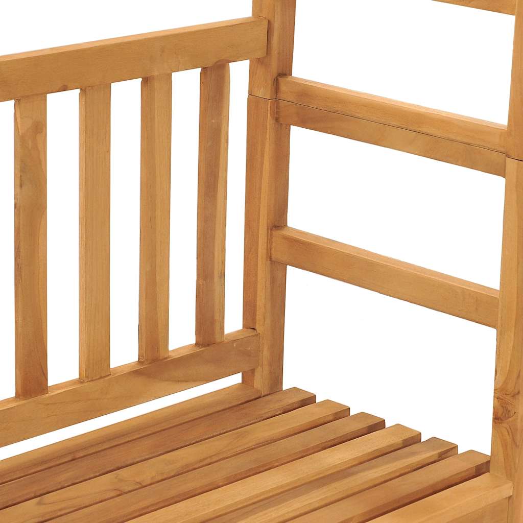 Tömör tíkfa kerti pad pergolával 115 cm