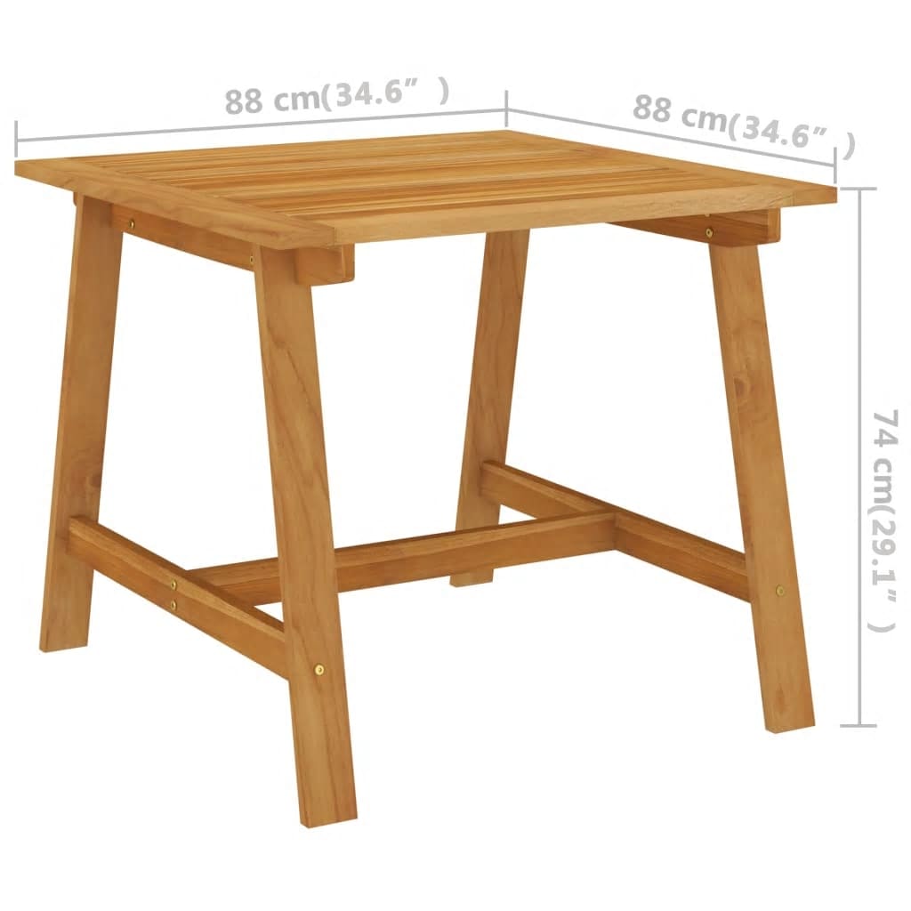 3 részes fekete kerti étkezőgarnitúra