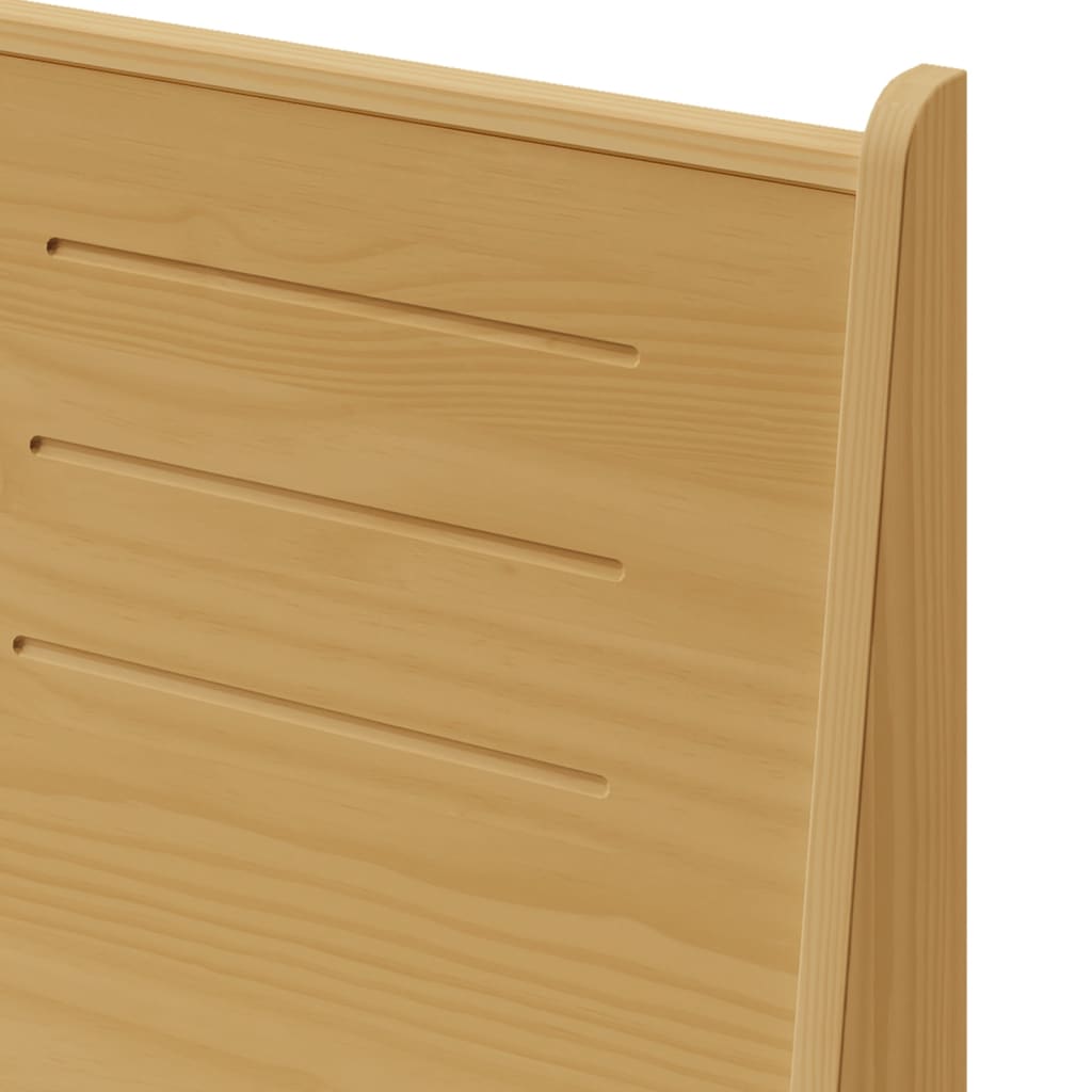 Mézbarna tömör fenyőfa sarokpad 151 cm