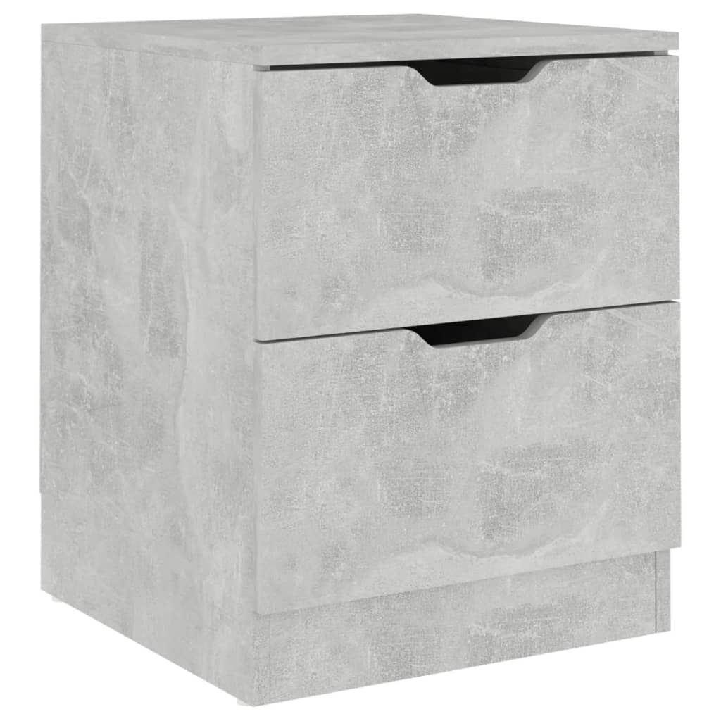 Betonszürke forgácslap éjjeliszekrény 40 x 40 x 50 cm Betonszürke forgácslap éjjeliszekrény 40 x 40 x 50 cm