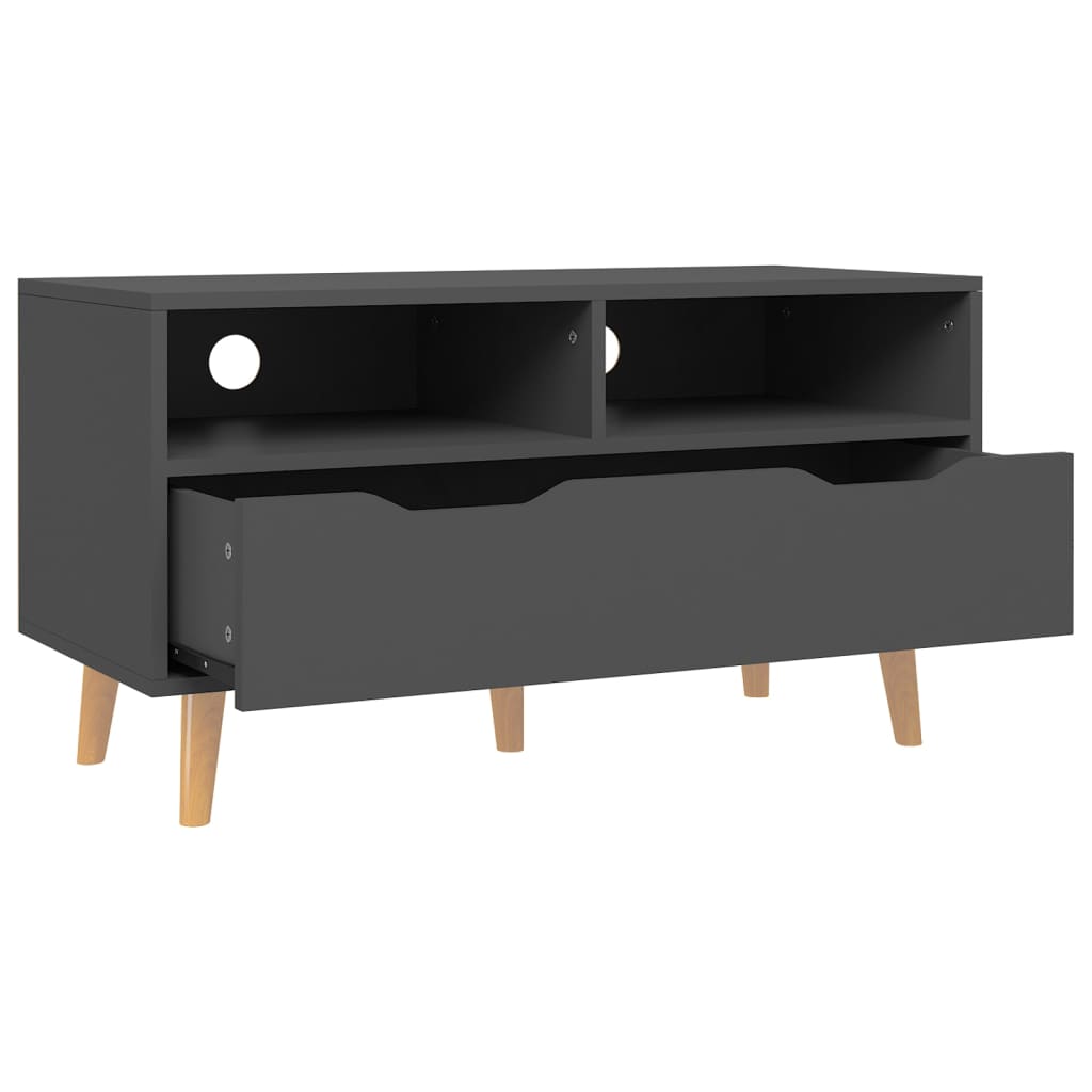 Szürke forgácslap tv-szekrény 90 x 40 x 48,5 cm