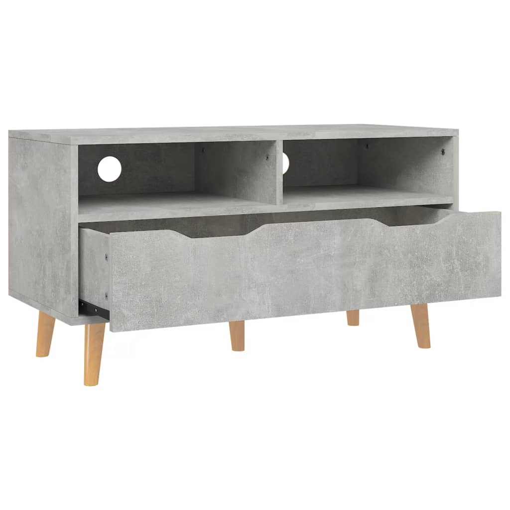 Betonszürke forgácslap tv-szekrény 90 x 40 x 48,5 cm Betonszürke forgácslap tv-szekrény 90 x 40 x 48,5 cm