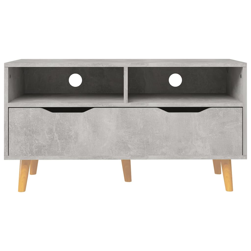 Betonszürke forgácslap tv-szekrény 90 x 40 x 48,5 cm Betonszürke forgácslap tv-szekrény 90 x 40 x 48,5 cm