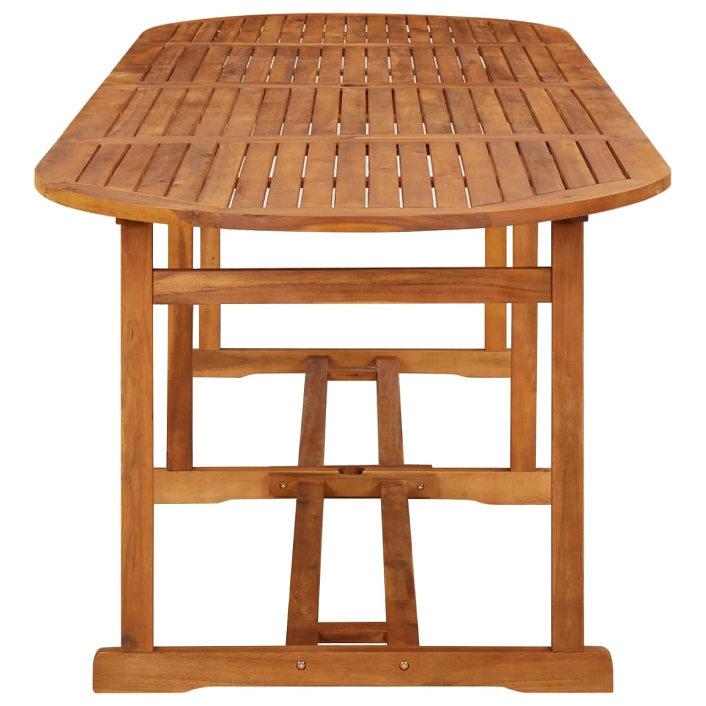 Tömör akácfa kerti étkezőasztal 280 x 90 x 75 cm Tömör akácfa kerti étkezőasztal 280 x 90 x 75 cm