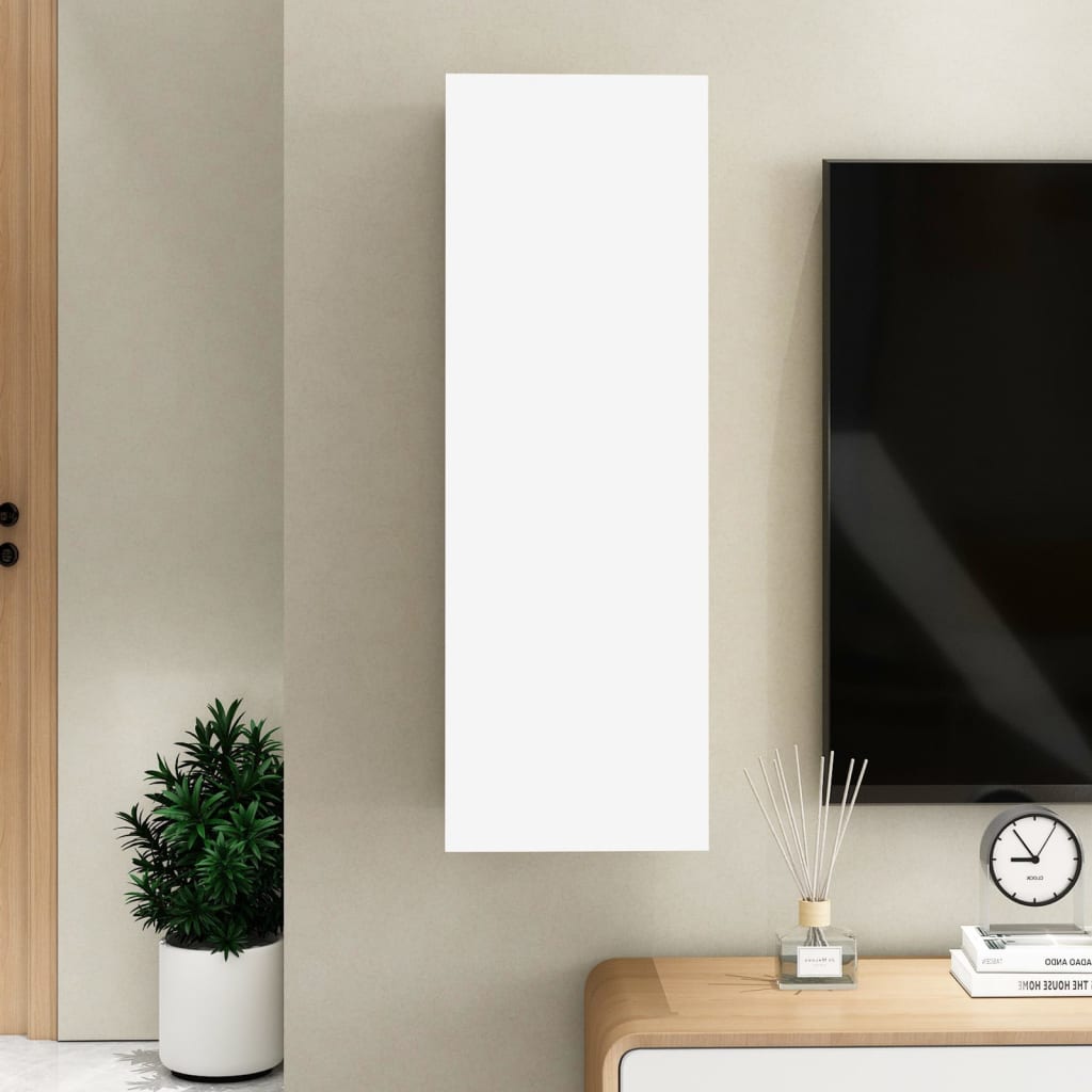 Fehér forgácslap tv-szekrény 30,5 x 30 x 90 cm Fehér forgácslap tv-szekrény 30,5 x 30 x 90 cm