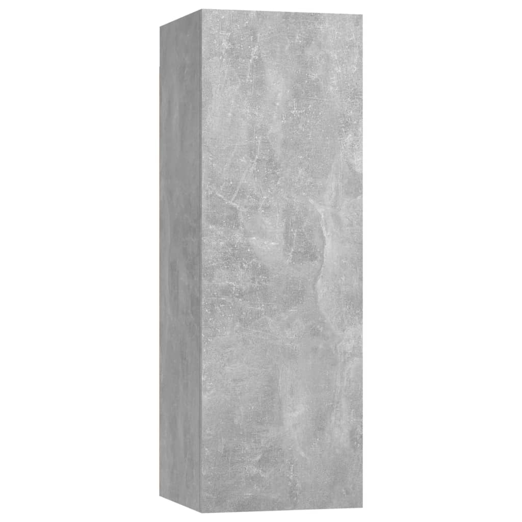 Betonszürke forgácslap tv-szekrény 30,5 x 30 x 90 cm Betonszürke forgácslap tv-szekrény 30,5 x 30 x 90 cm