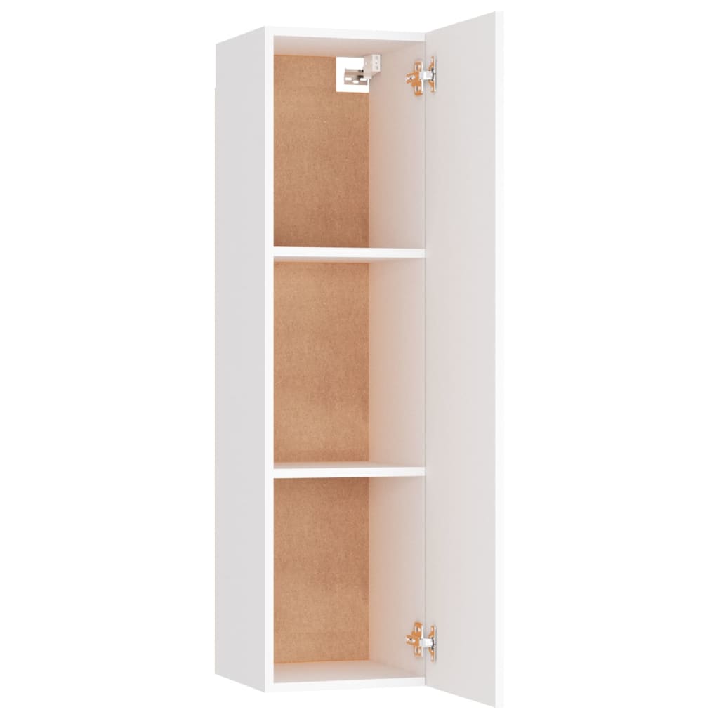Fehér forgácslap tv-szekrény 30,5 x 30 x 110 cm Fehér forgácslap tv-szekrény 30,5 x 30 x 110 cm