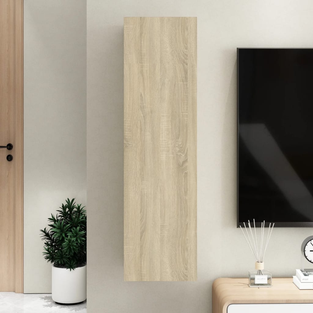 Sonoma-tölgy színű forgácslap tv-szekrény 30,5 x 30 x 110 cm Sonoma-tölgy színű forgácslap tv-szekrény 30,5 x 30 x 110 cm