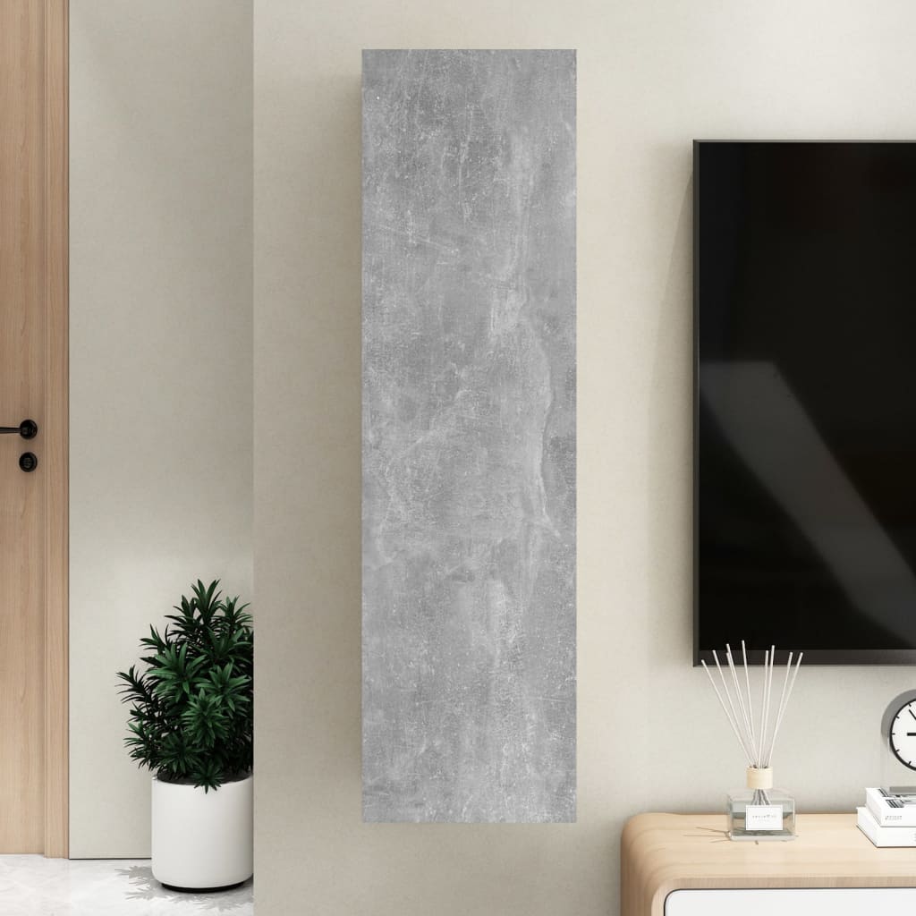 Betonszürke forgácslap tv-szekrény 30,5 x 30 x 110 cm Betonszürke forgácslap tv-szekrény 30,5 x 30 x 110 cm