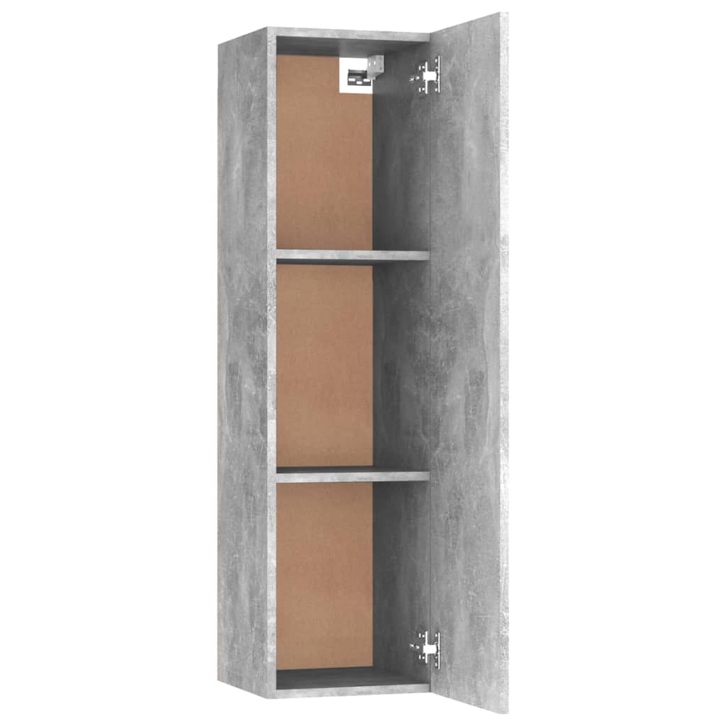 Betonszürke forgácslap tv-szekrény 30,5 x 30 x 110 cm Betonszürke forgácslap tv-szekrény 30,5 x 30 x 110 cm