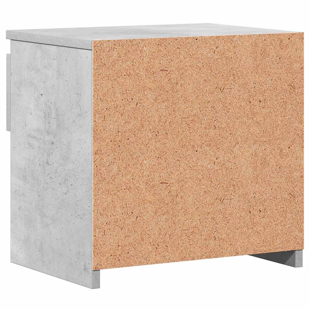 2 db betonszürke szerelt fa éjjeliszekrény 40 x 30 x 39 cm