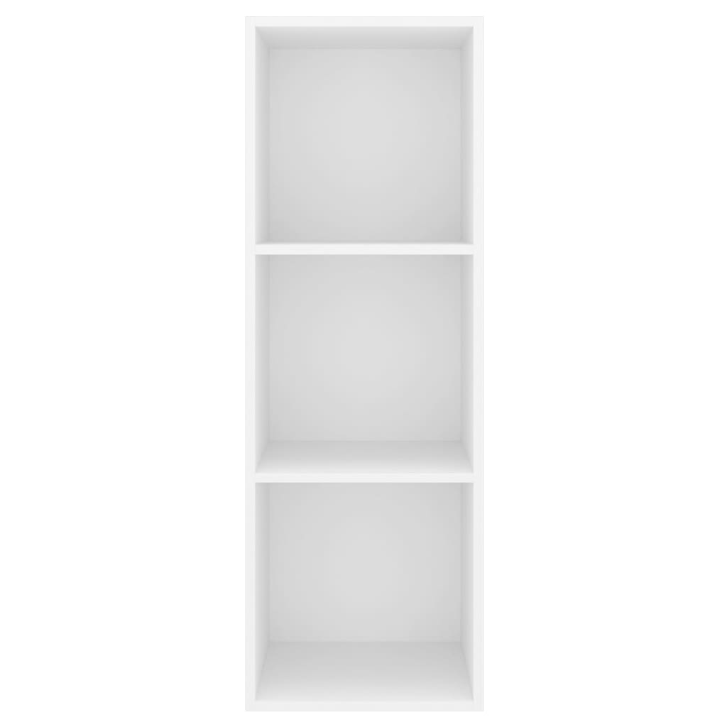 Fehér falra szerelhető forgácslap tv-szekrény 37 x 37 x 107 cm Fehér falra szerelhető forgácslap tv-szekrény 37 x 37 x 107 cm