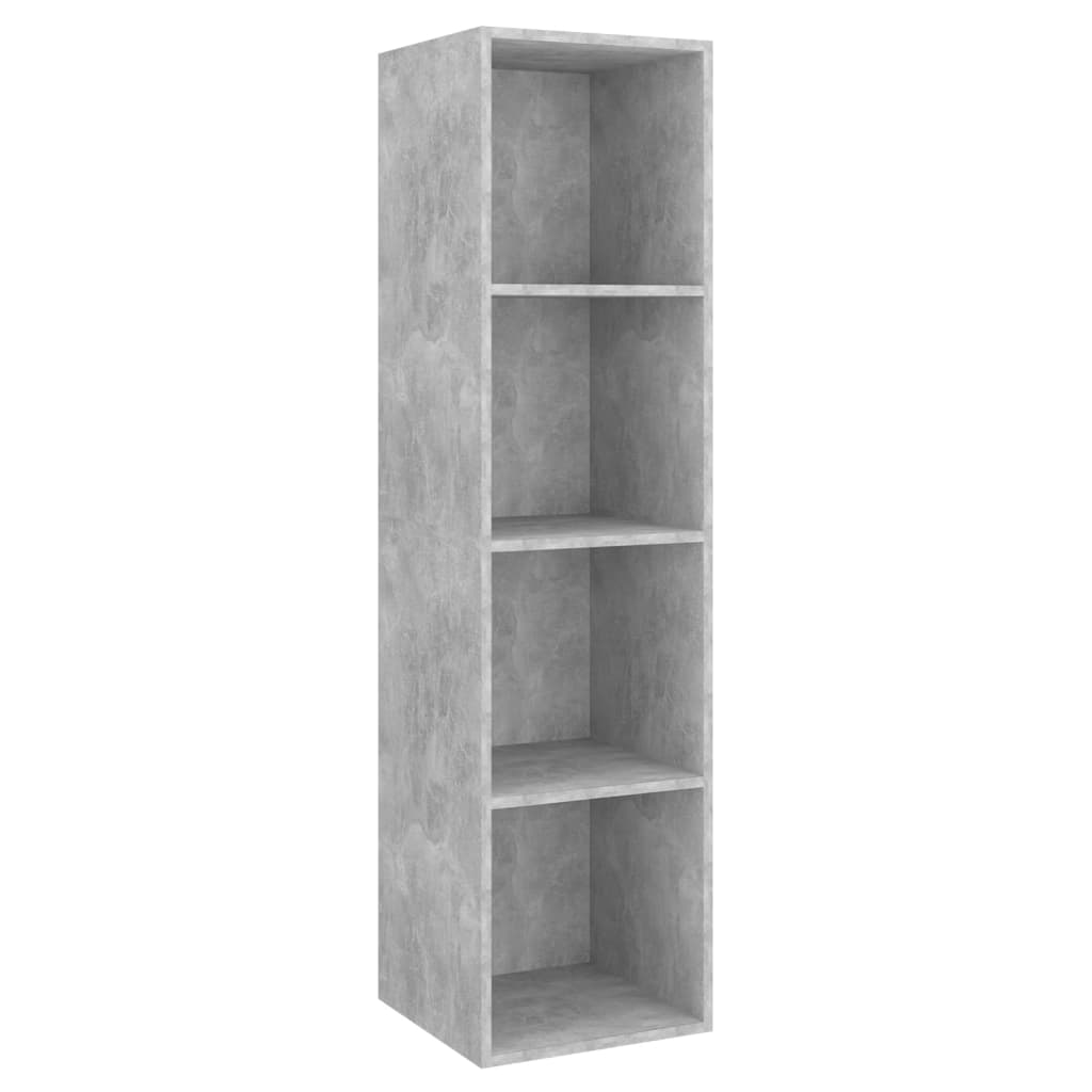 Betonszürke forgácslap fali tv-szekrény 37x37x142,5 cm Betonszürke forgácslap fali tv-szekrény 37x37x142,5 cm