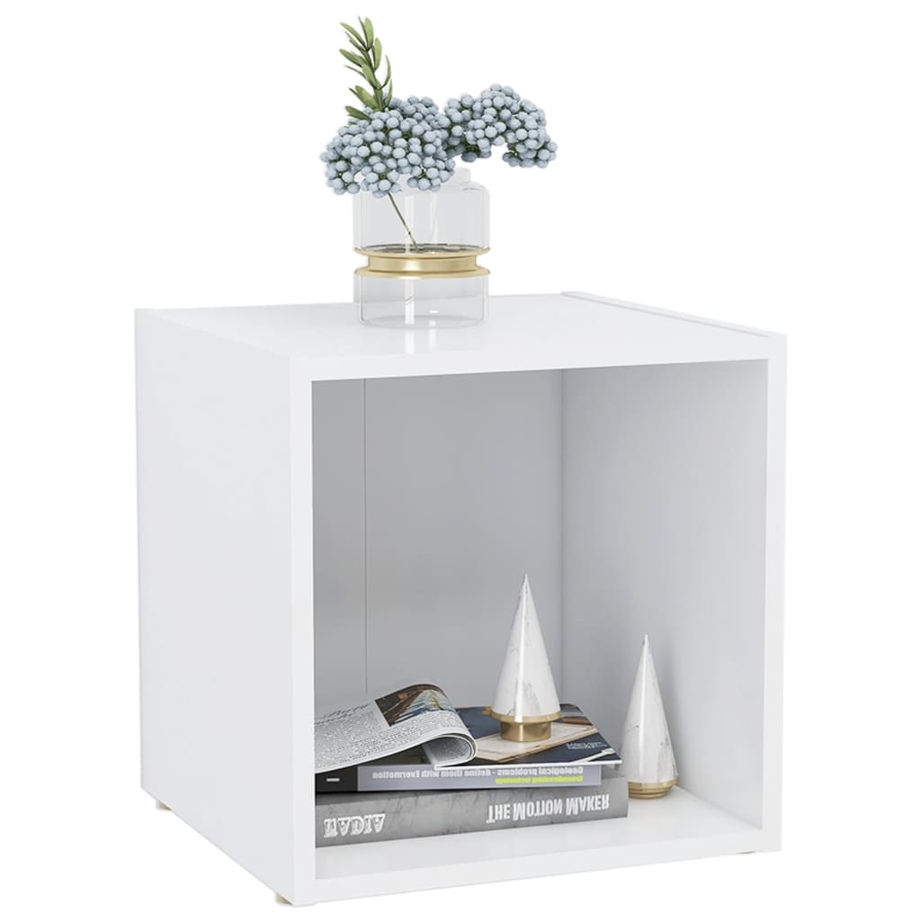 2 db fehér forgácslap tv-szekrény 37 x 35 x 37 cm 2 db fehér forgácslap tv-szekrény 37 x 35 x 37 cm