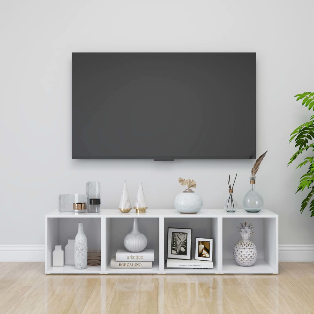 2 db fehér forgácslap tv-szekrény 37 x 35 x 37 cm 2 db fehér forgácslap tv-szekrény 37 x 35 x 37 cm