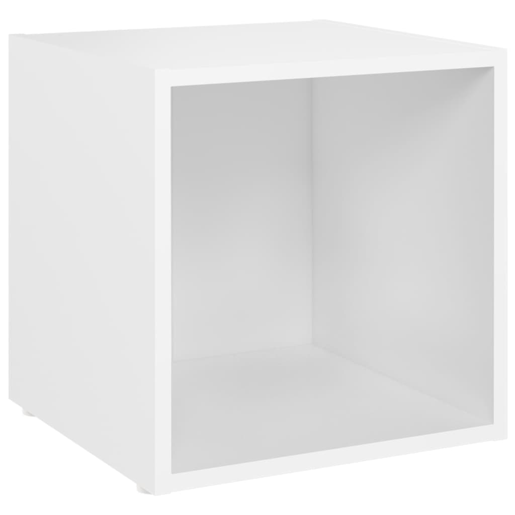 2 db fehér forgácslap tv-szekrény 37 x 35 x 37 cm 2 db fehér forgácslap tv-szekrény 37 x 35 x 37 cm