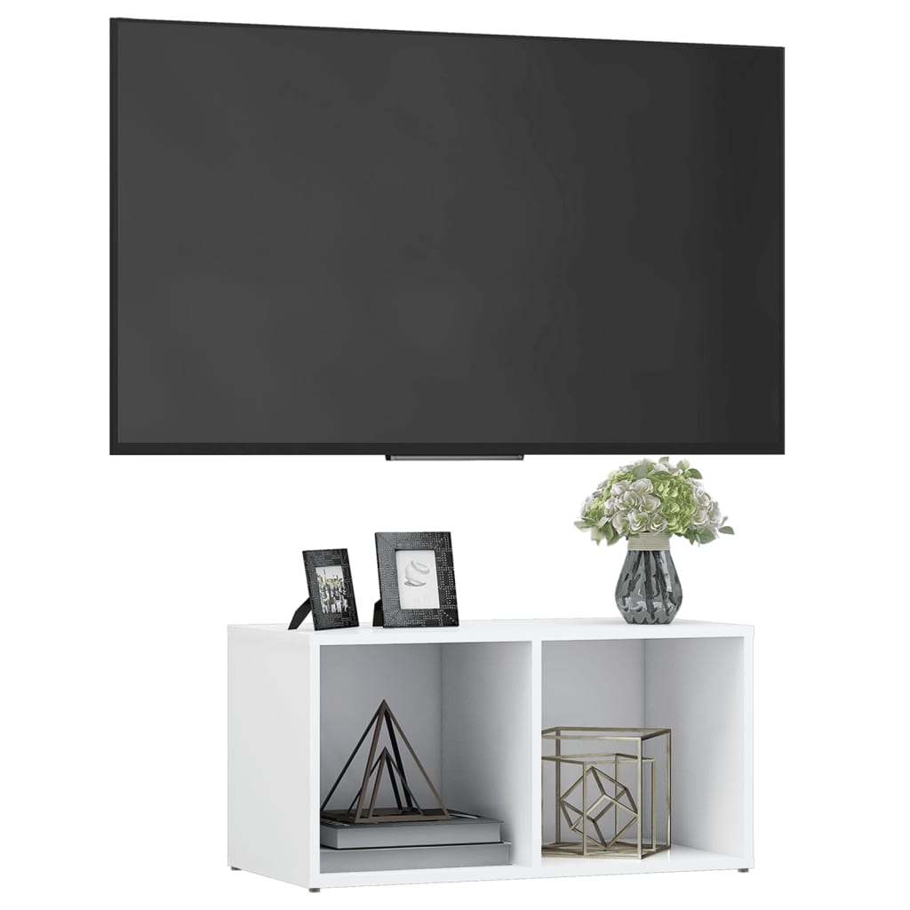 Fehér forgácslap tv-szekrény 72 x 35 x 36,5 cm Fehér forgácslap tv-szekrény 72 x 35 x 36,5 cm