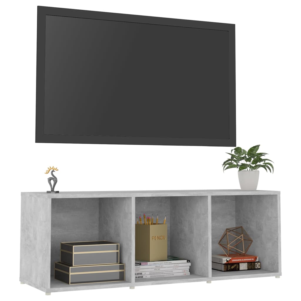 Betonszürke forgácslap tv-szekrény 107 x 35 x 37 cm