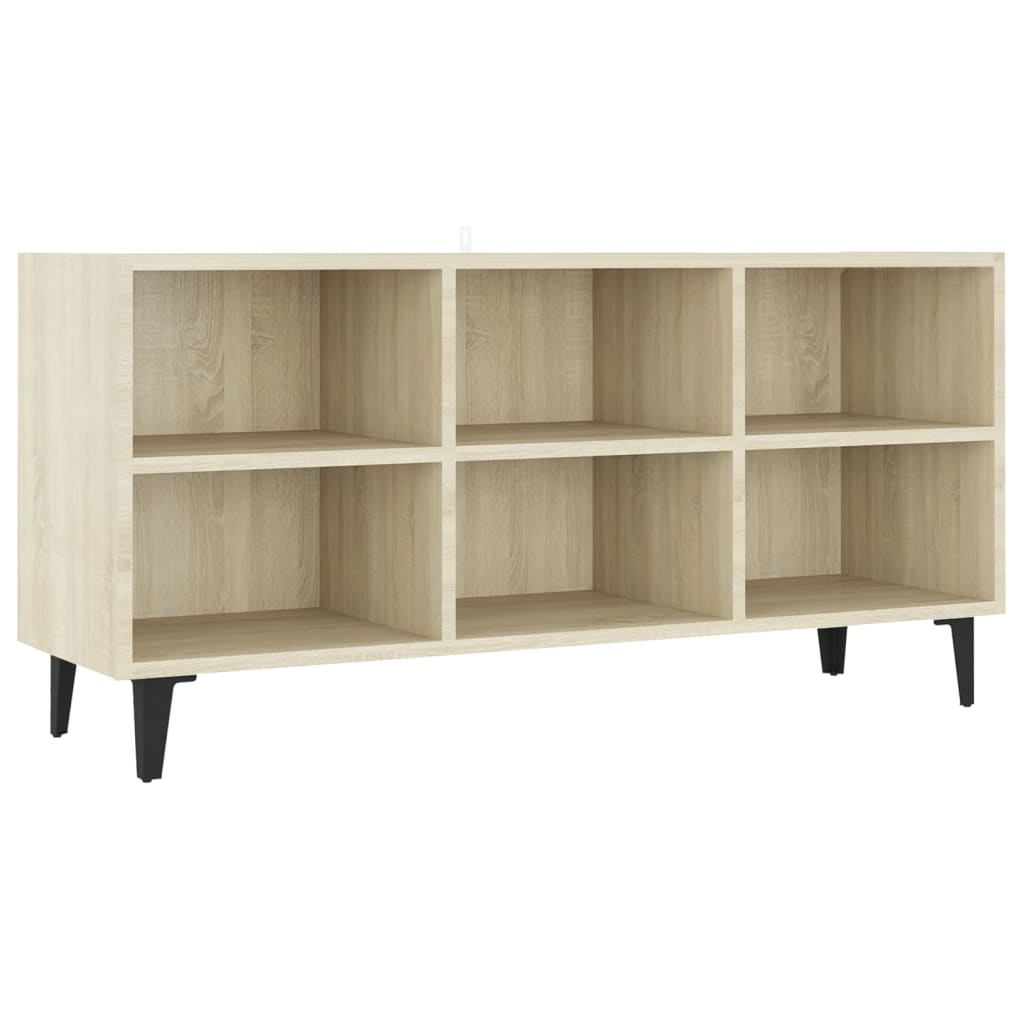 Sonoma-tölgyszínű tv-szekrény tömör falábakkal 103,5x30x50 cm Sonoma-tölgyszínű tv-szekrény tömör falábakkal 103,5x30x50 cm