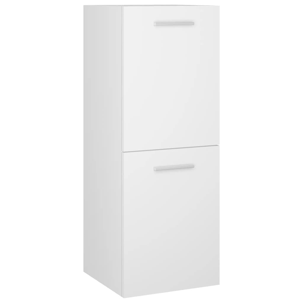 Fehér forgácslap fürdőszobai bútorszett