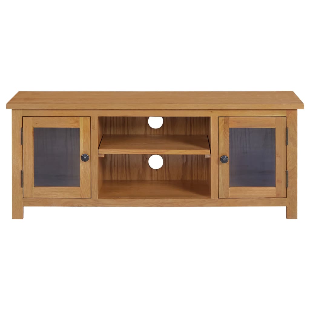 Tömör tölgyfa tv-szekrény 110 x 35 x 44 cm Tömör tölgyfa tv-szekrény 110 x 35 x 44 cm