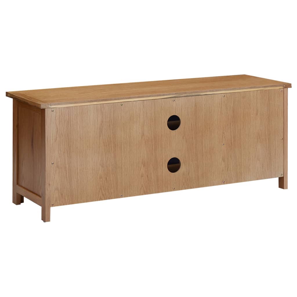 Tömör tölgyfa tv-szekrény 110 x 35 x 44 cm Tömör tölgyfa tv-szekrény 110 x 35 x 44 cm