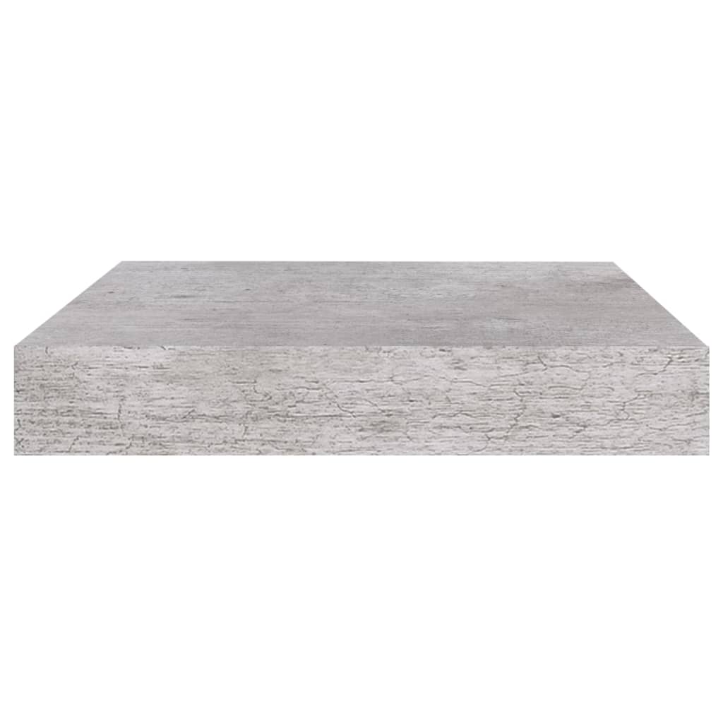 2 db betonszürke mdf lebegő fali polc 23 x 23,5 x 3,8 cm 2 db betonszürke mdf lebegő fali polc 23 x 23,5 x 3,8 cm