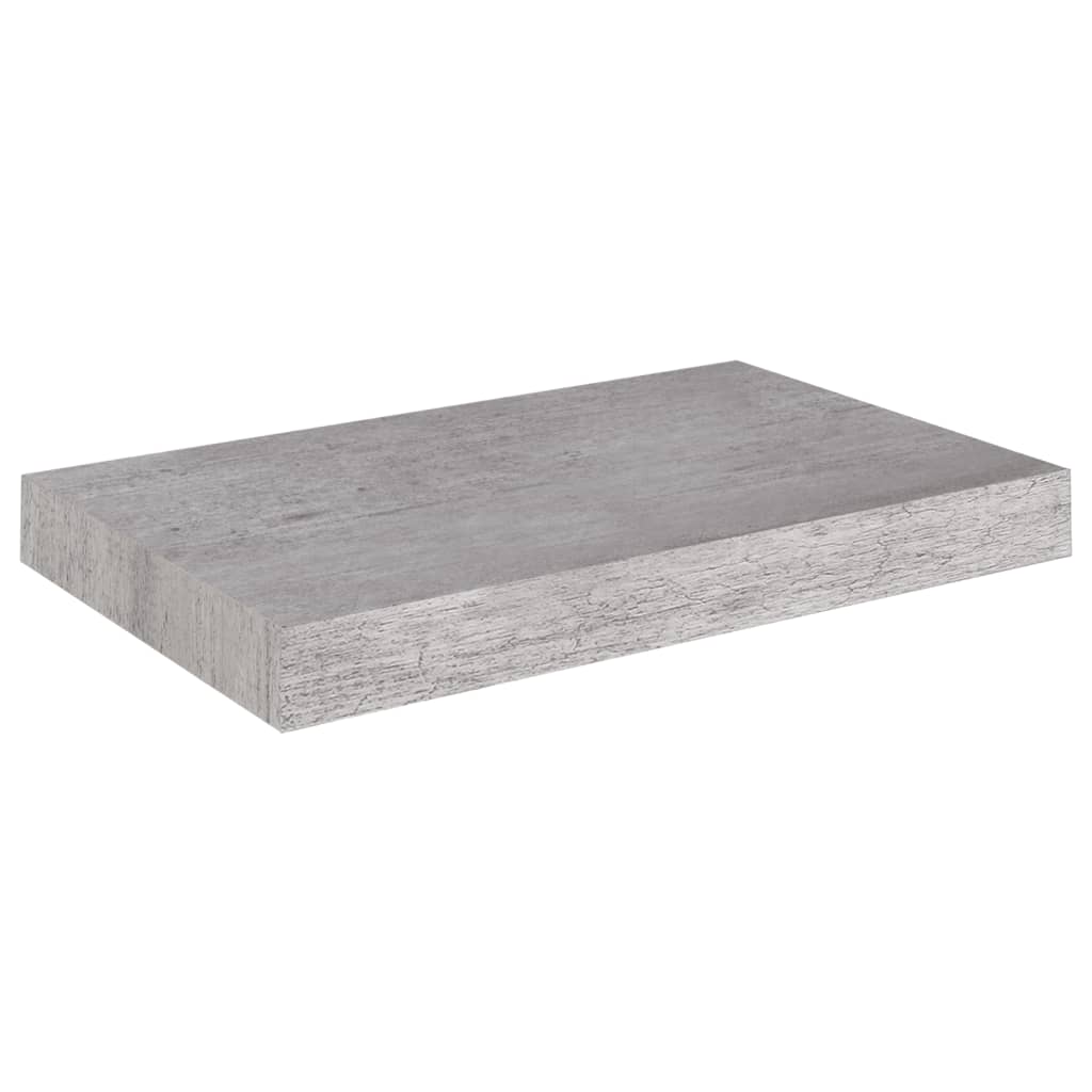 2 db betonszürke mdf lebegő fali polc 40 x 23 x 3,8 cm 2 db betonszürke mdf lebegő fali polc 40 x 23 x 3,8 cm