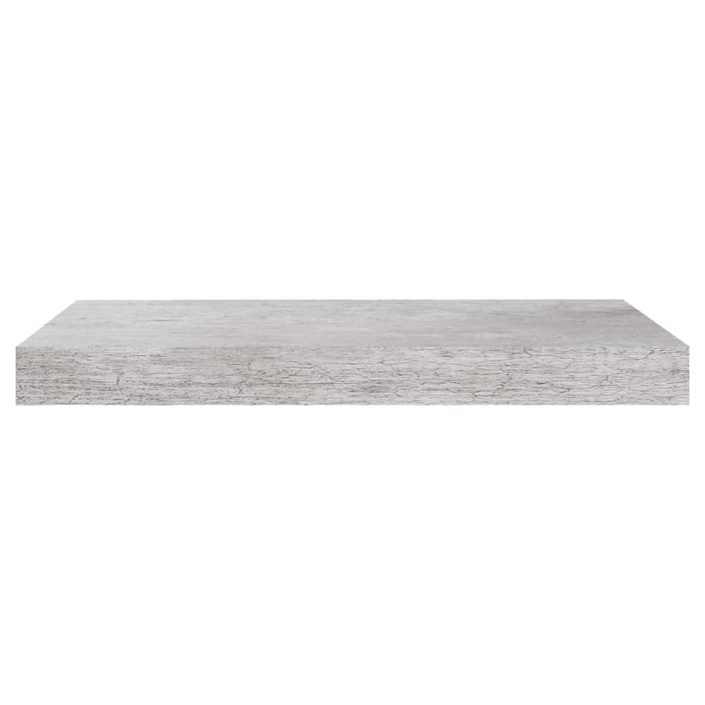 Betonszürke mdf lebegő fali polc 50 x 23 x 3,8 cm