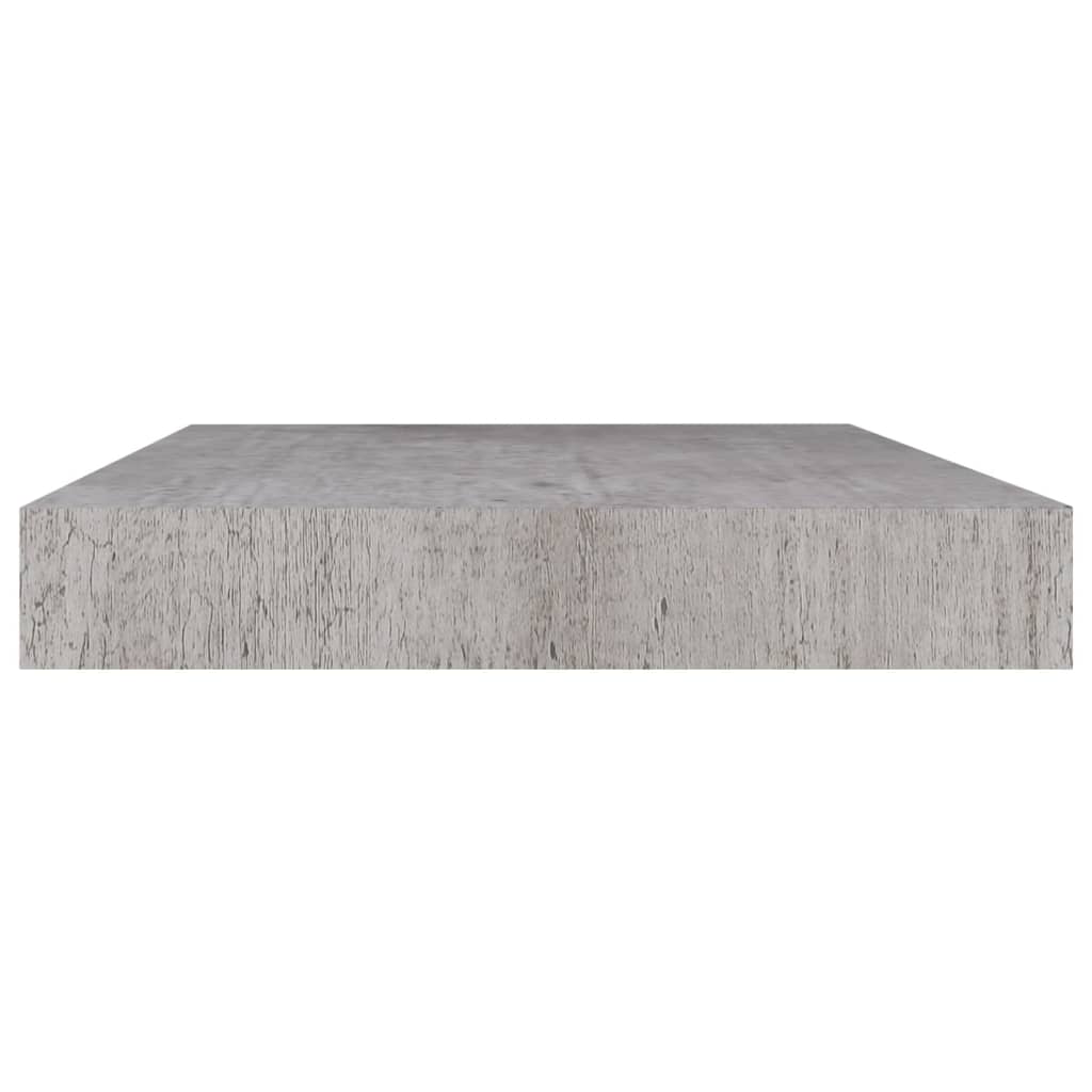 Betonszürke mdf lebegő fali polc 50 x 23 x 3,8 cm