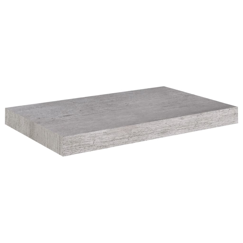 2 db betonszürke mdf lebegő fali polc 50 x 23 x 3,8 cm 2 db betonszürke mdf lebegő fali polc 50 x 23 x 3,8 cm