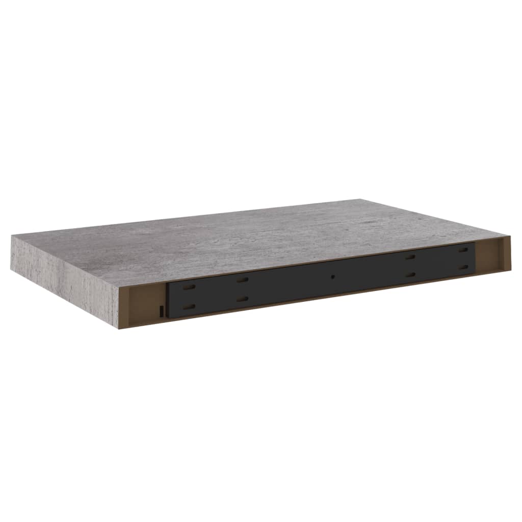 2 db betonszürke mdf lebegő fali polc 50 x 23 x 3,8 cm 2 db betonszürke mdf lebegő fali polc 50 x 23 x 3,8 cm