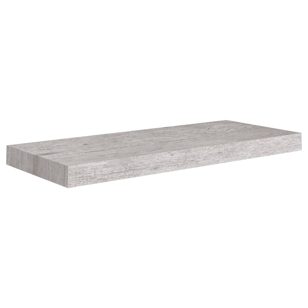 2 db betonszürke mdf fali polc 60 x 23,5 x 3,8 cm 2 db betonszürke mdf fali polc 60 x 23,5 x 3,8 cm