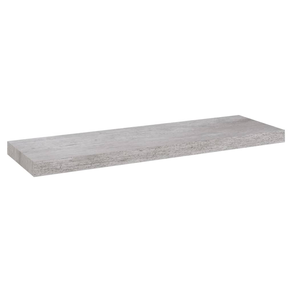 2 db betonszürke mdf lebegő fali polc 80 x 23,5 x 3,8 cm 2 db betonszürke mdf lebegő fali polc 80 x 23,5 x 3,8 cm