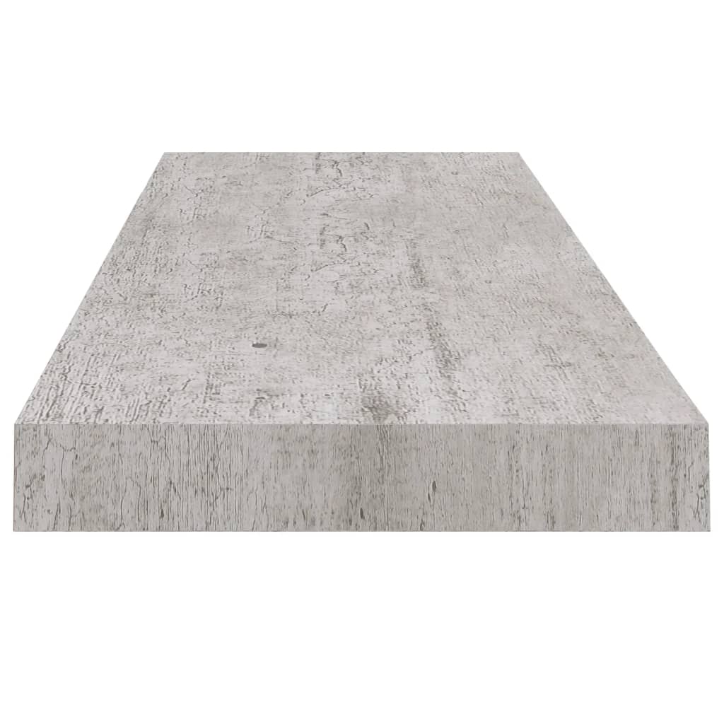 2 db betonszürke mdf lebegő fali polc 80 x 23,5 x 3,8 cm 2 db betonszürke mdf lebegő fali polc 80 x 23,5 x 3,8 cm