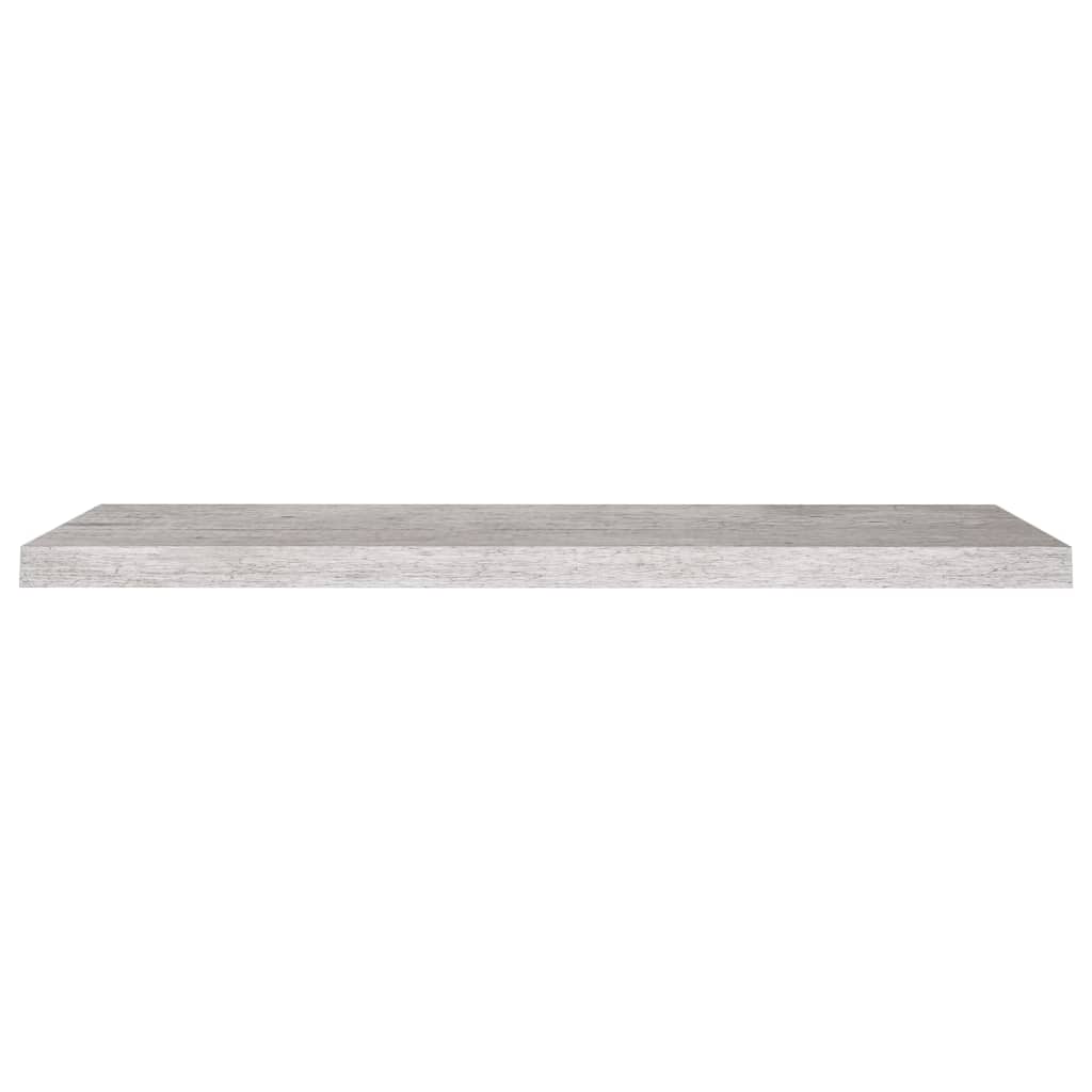 2 db betonszürke mdf lebegő fali polc 100 x 23,5 x 3,8 cm 2 db betonszürke mdf lebegő fali polc 100 x 23,5 x 3,8 cm