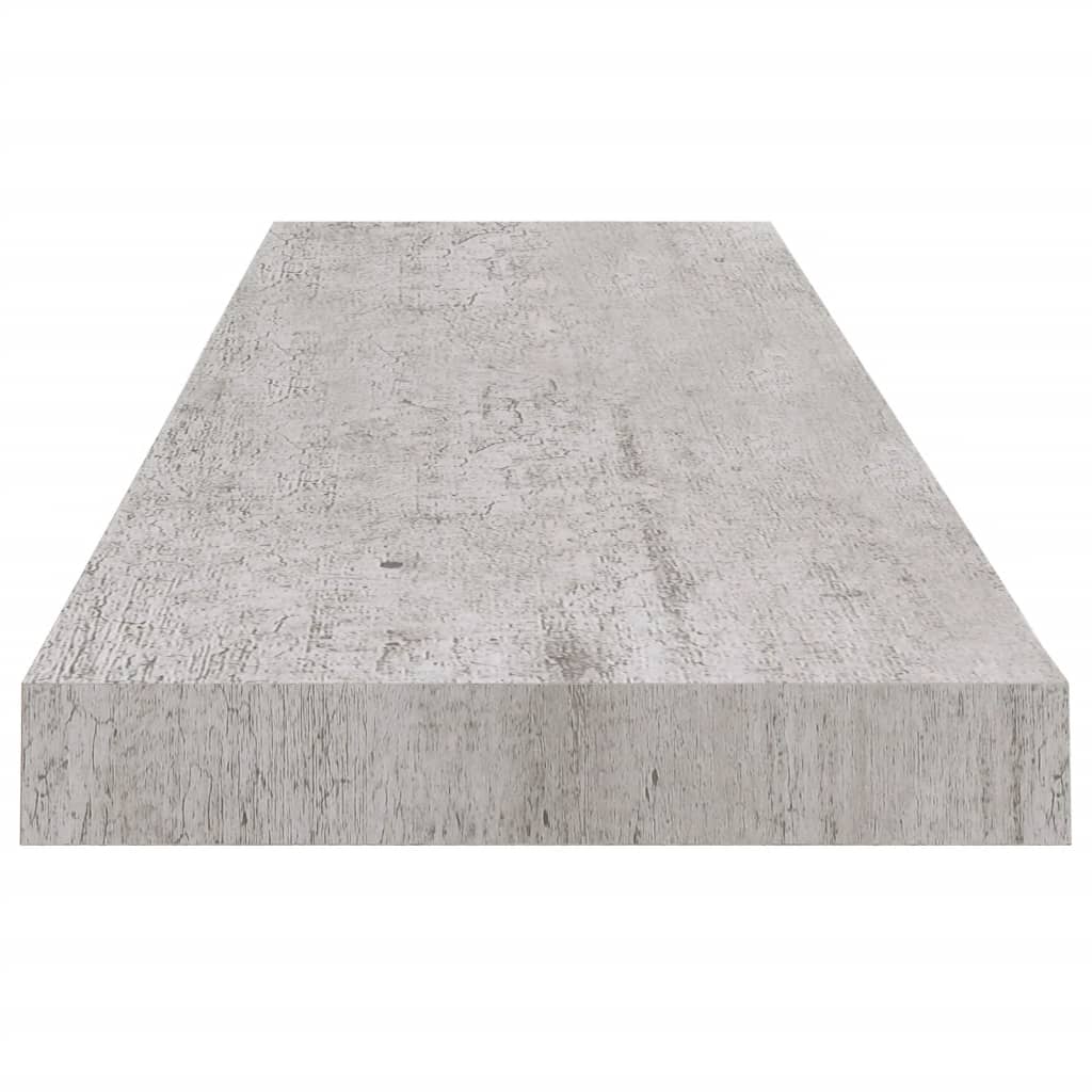 2 db betonszürke mdf lebegő fali polc 100 x 23,5 x 3,8 cm 2 db betonszürke mdf lebegő fali polc 100 x 23,5 x 3,8 cm