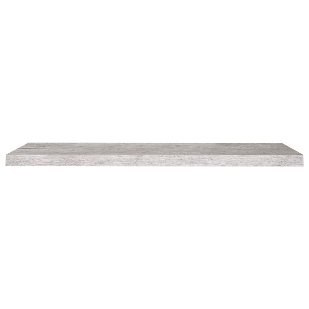 4 db betonszürke mdf lebegő fali polc 100 x 23,5 x 3,8 cm 4 db betonszürke mdf lebegő fali polc 100 x 23,5 x 3,8 cm