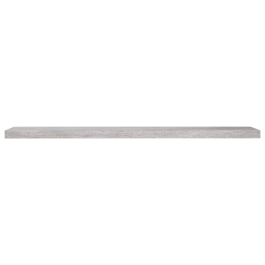 2 db betonszürke mdf lebegő fali polc 120 x 23,5 x 3,8 cm 2 db betonszürke mdf lebegő fali polc 120 x 23,5 x 3,8 cm
