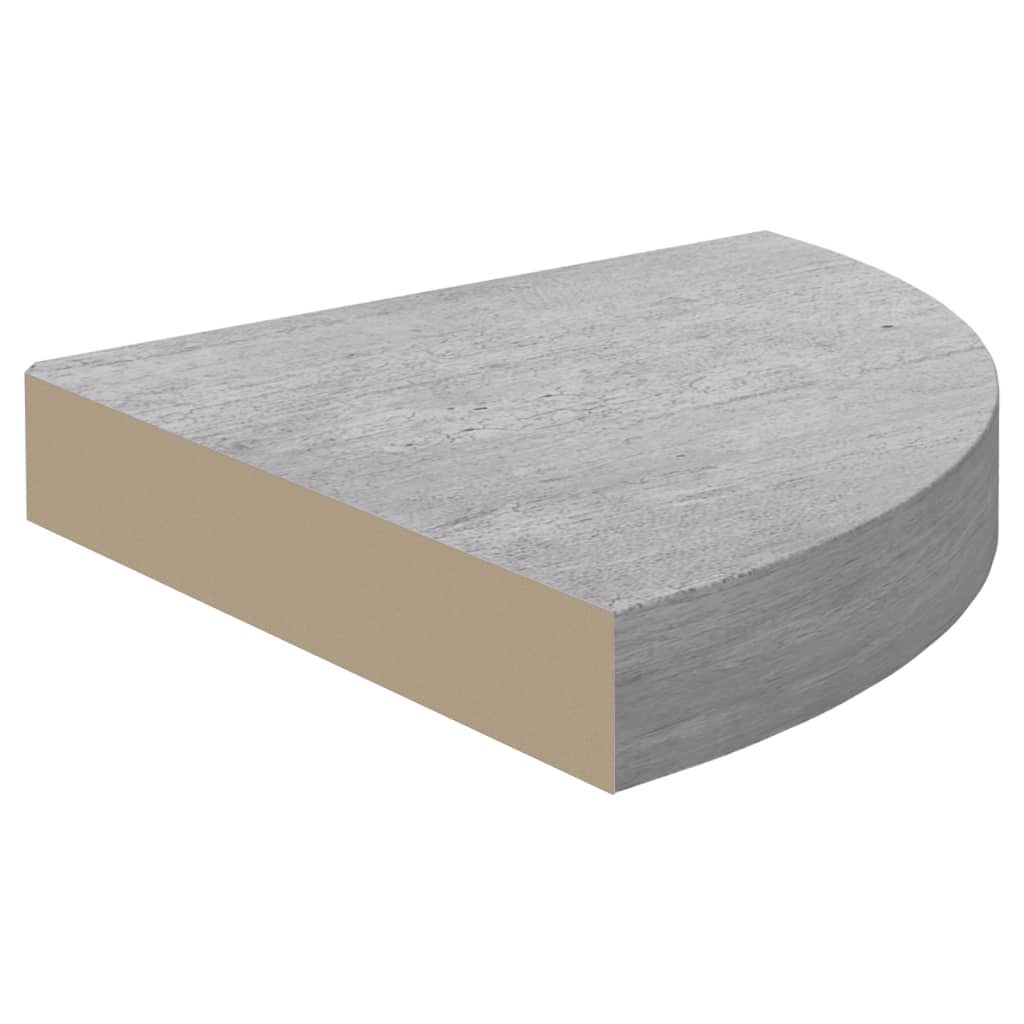 2 db betonszürke mdf fali sarokpolc 25 x 25 x 3,8 cm 2 db betonszürke mdf fali sarokpolc 25 x 25 x 3,8 cm