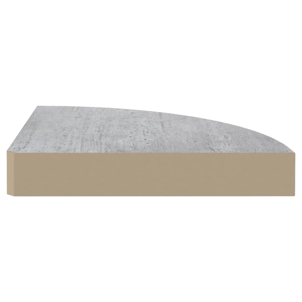 2 db betonszürke mdf fali sarokpolc 25 x 25 x 3,8 cm 2 db betonszürke mdf fali sarokpolc 25 x 25 x 3,8 cm