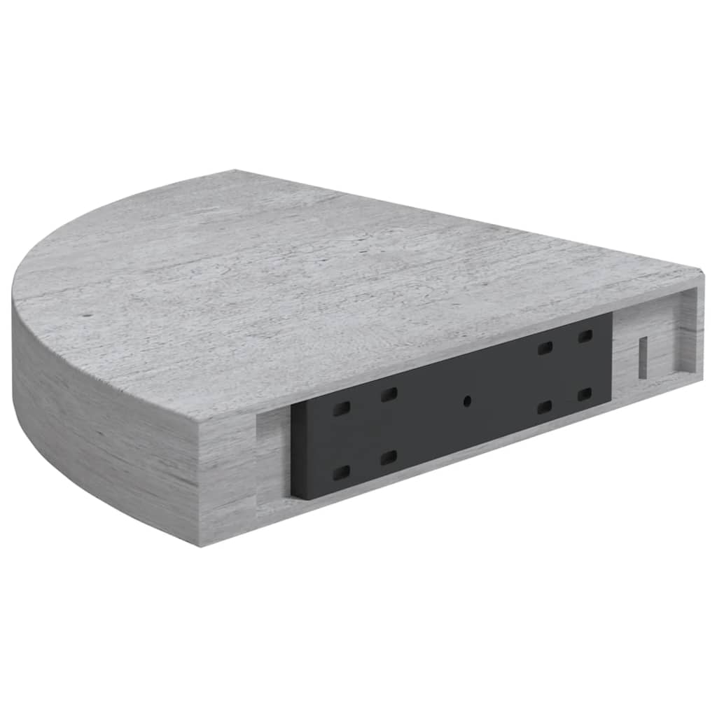 2 db betonszürke mdf fali sarokpolc 35 x 35 x 3,8 cm 2 db betonszürke mdf fali sarokpolc 35 x 35 x 3,8 cm