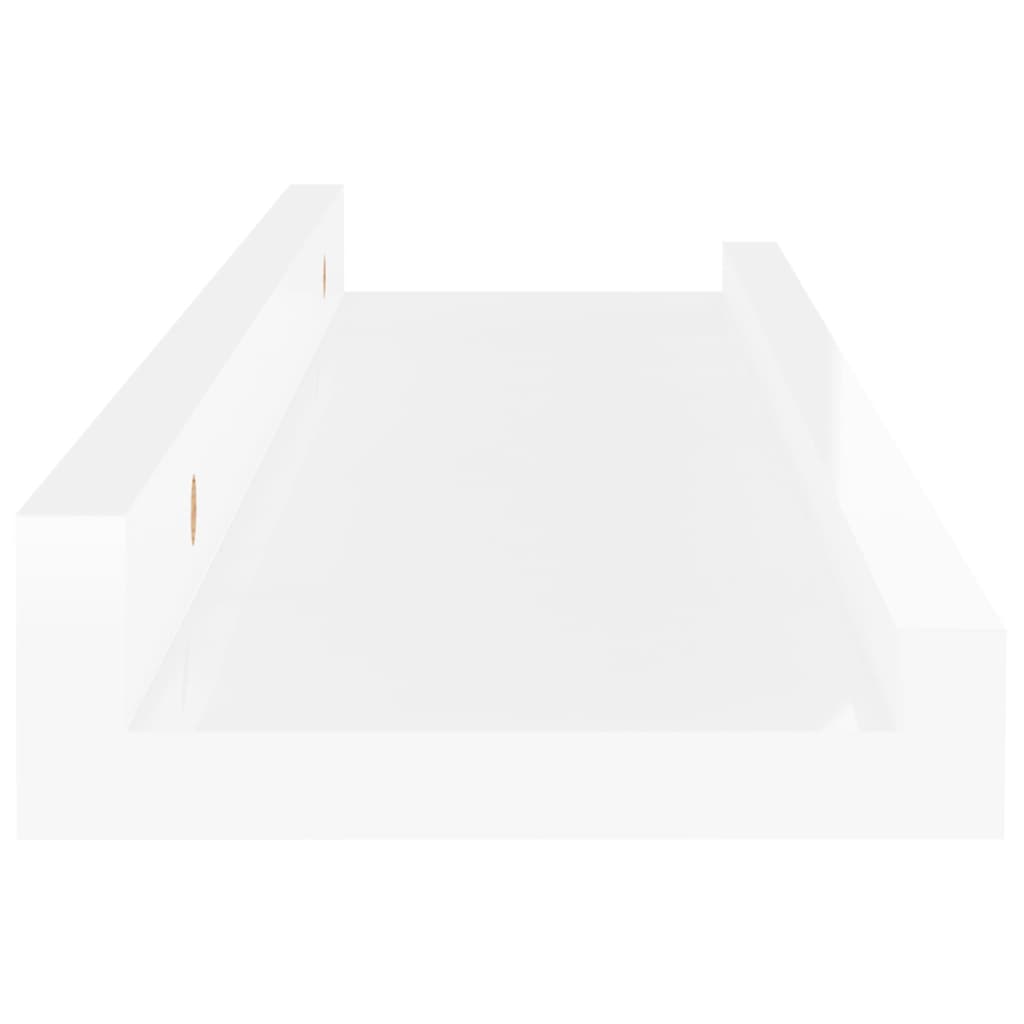2 db magasfényű fehér fali polc 40 x 9 x 3 cm 2 db magasfényű fehér fali polc 40 x 9 x 3 cm