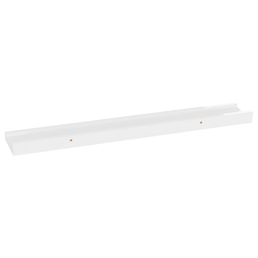 2 db magasfényű fehér fali polc 60 x 9 x 3 cm 2 db magasfényű fehér fali polc 60 x 9 x 3 cm