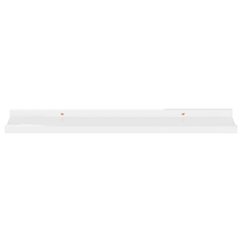 2 db magasfényű fehér fali polc 60 x 9 x 3 cm 2 db magasfényű fehér fali polc 60 x 9 x 3 cm