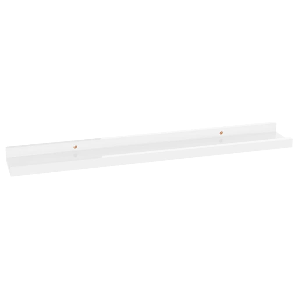 2 db magasfényű fehér fali polc 60 x 9 x 3 cm 2 db magasfényű fehér fali polc 60 x 9 x 3 cm